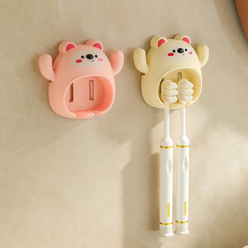 LIEI Little Bear Wall-Mounted Toothbrush Holder
