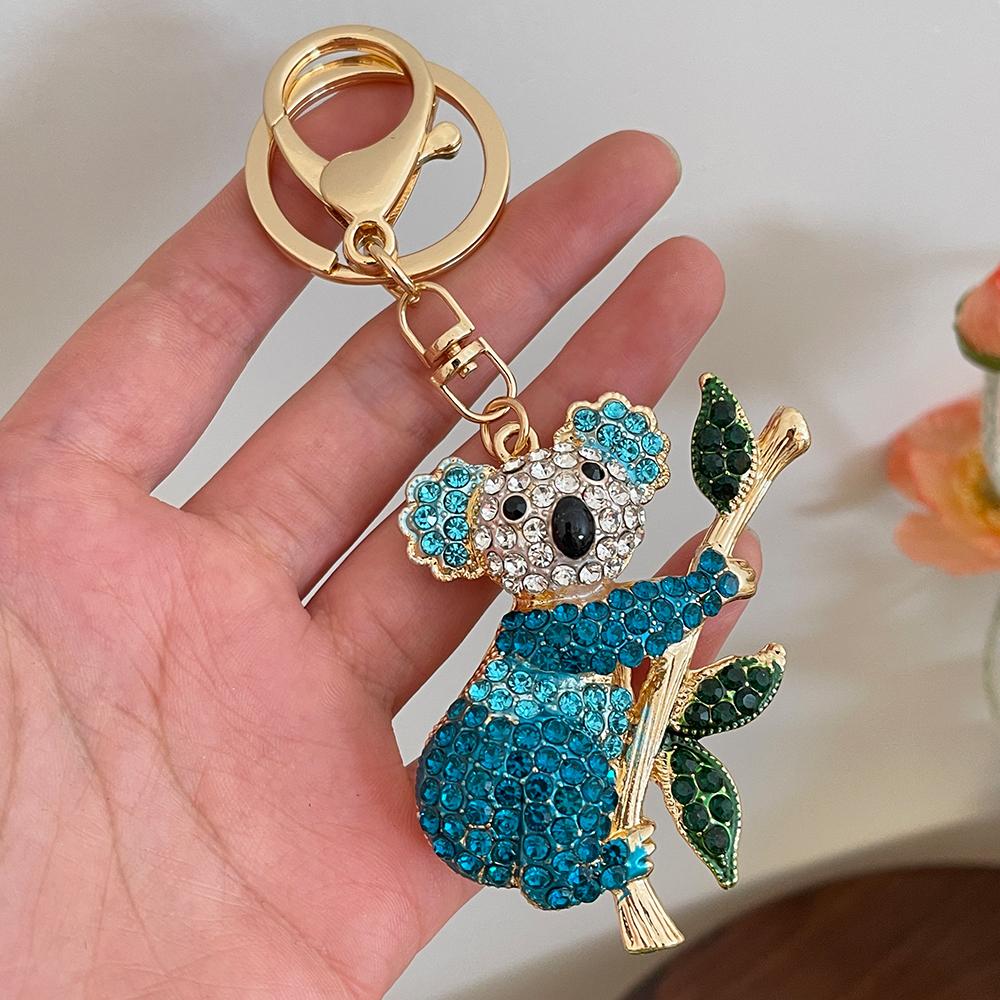 NEW Koala Bear Crystal Rhinestone Pendant Women's Ornament Souvenir Bag Charm