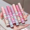 4-Pack Pink Cat Mist Lip Mud Set Nude Matte Lip Makeup Silky Texture Easy to Color Lip Glaze Lipstick