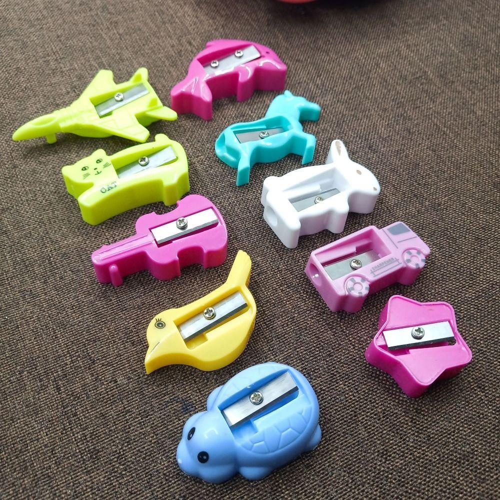 

20PCS Plastic Pencil Sharpener Cartoon Pencil Sharpener Tool Kawaii School Office Supplies