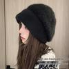Übergroße Strickmütze im japanischen Stil für Damen - Kuschelig, dick und ohrenwärmend für Herbst und Winter