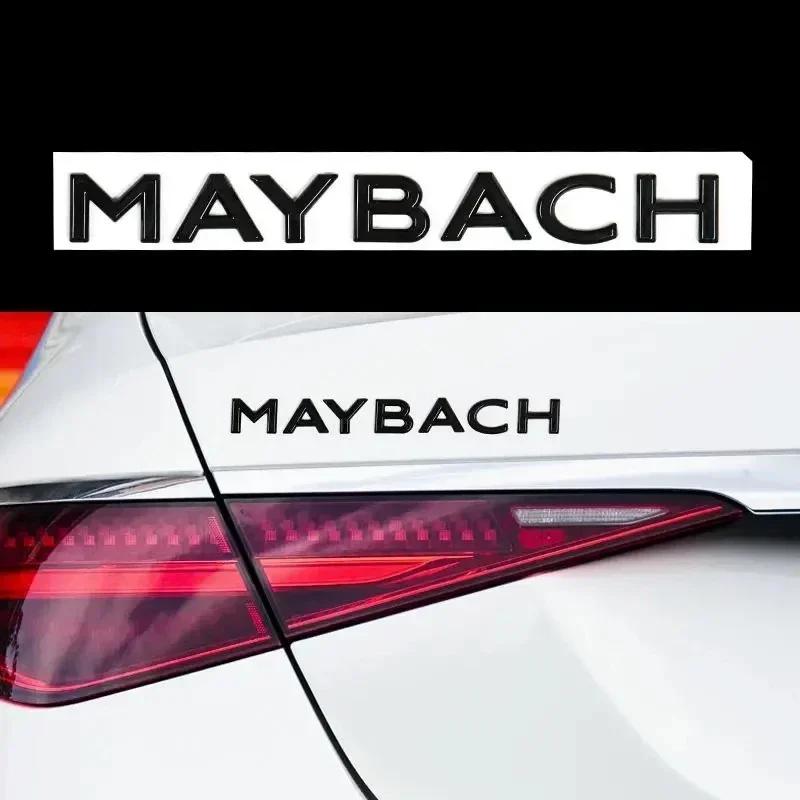 Car Sticker MAYBACH Letter Badge Car Stickers for Mercedes Benz MAYBACH V12 S400L S600 Rear Trunk Logo Modified Accessories Deco