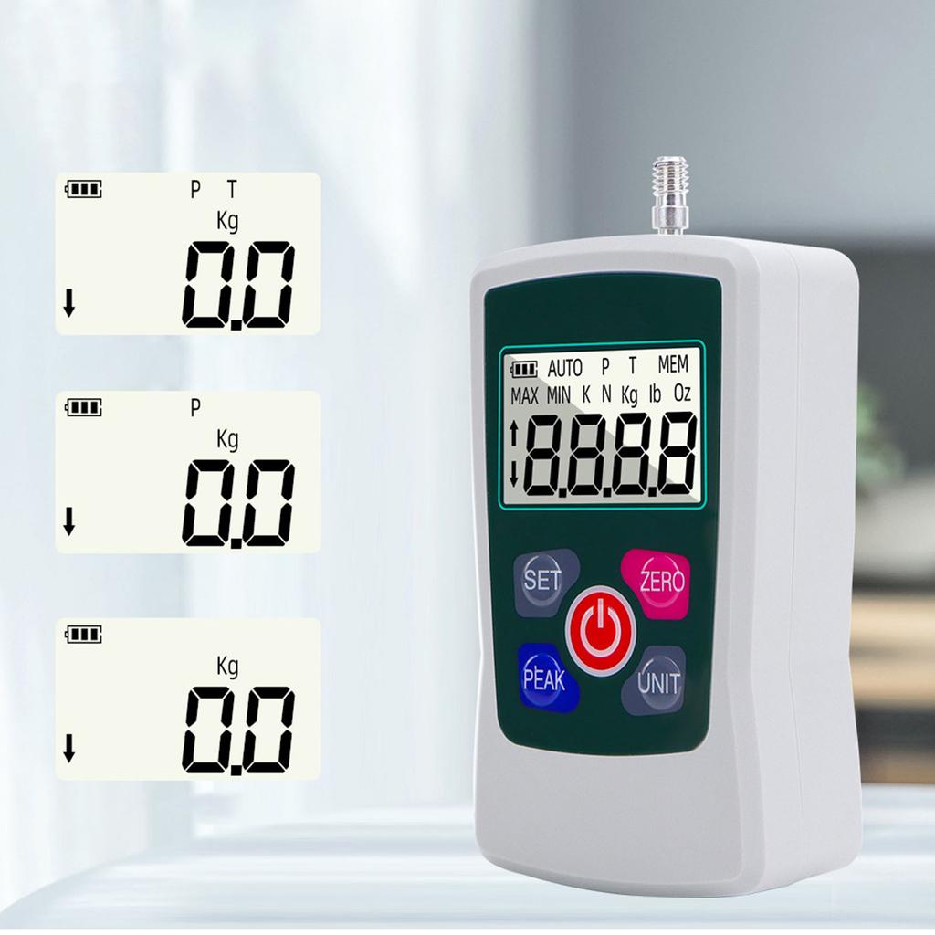 Digital Force Gauge Portable Measuring Instrument Portable Digital Force Gauge Easy to Carry for Push & Pull Tests