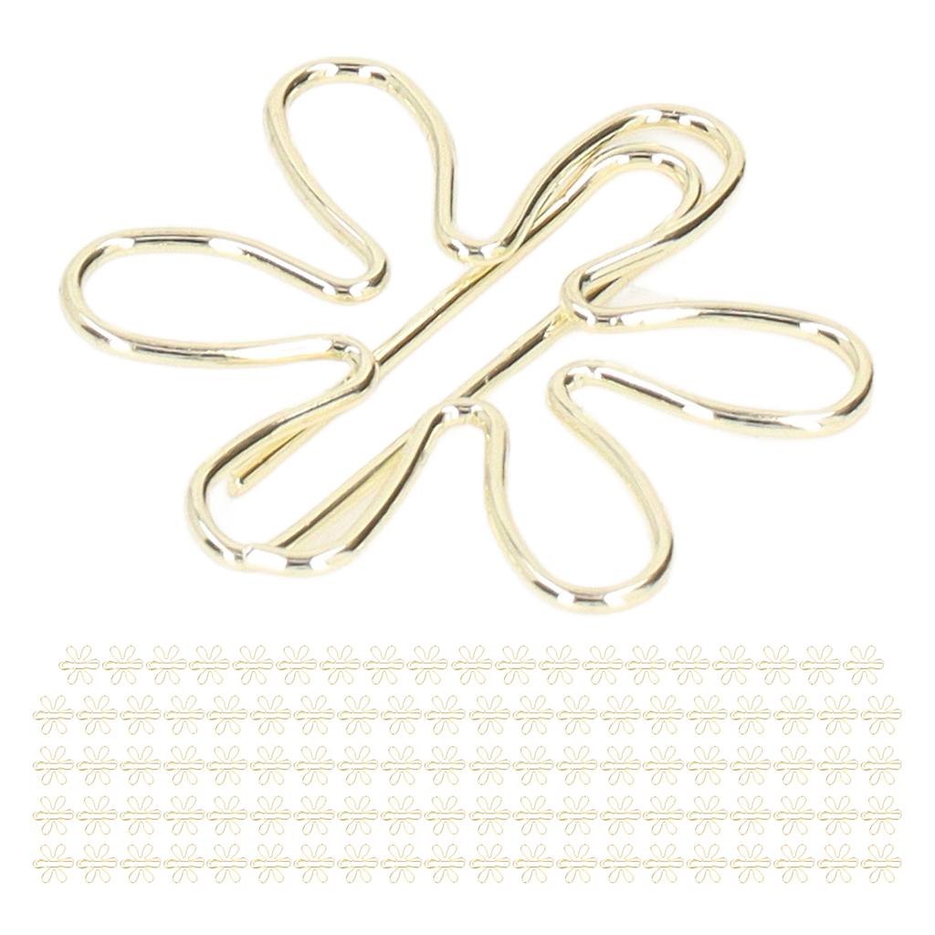 100Pcs Funny Planner Clips Innovative Cute Design Anti Rust Electroplating Process Gold Paper Clips
