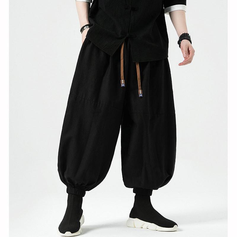 Men Pants Fashion Korean Style Harem Loose Style Pants Man Solid Trousers