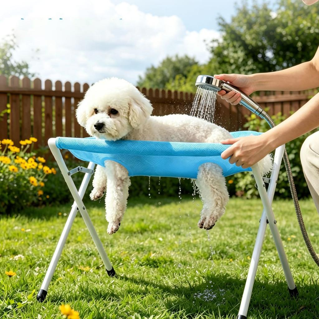 Pet Grooming Hammock Washing Bathing Stable Sturdy Eight Hole Hammock Helper