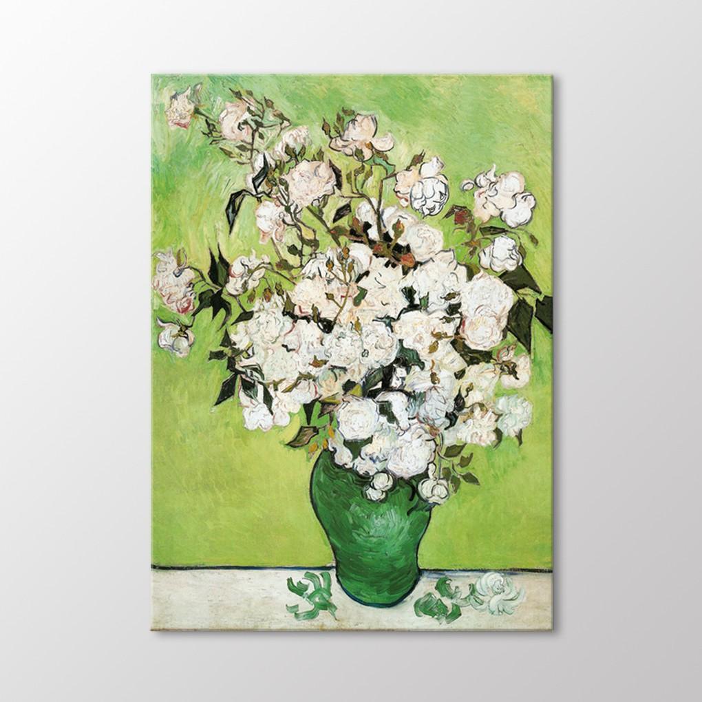 

Розовые розы в вазе, 1890 г. Живопись