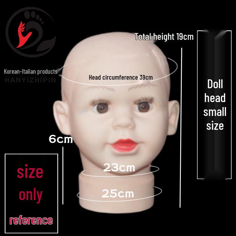 

Children s Model Head for Hat, Wig, and Accessory Display