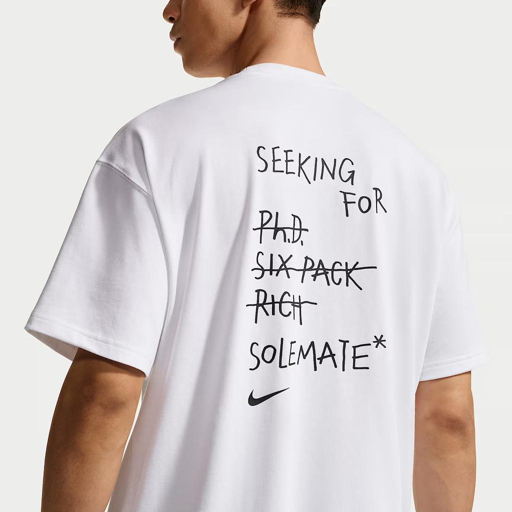 Nike Sportswear T Shirts Men's White Crew Neck Moderate IV2646-100