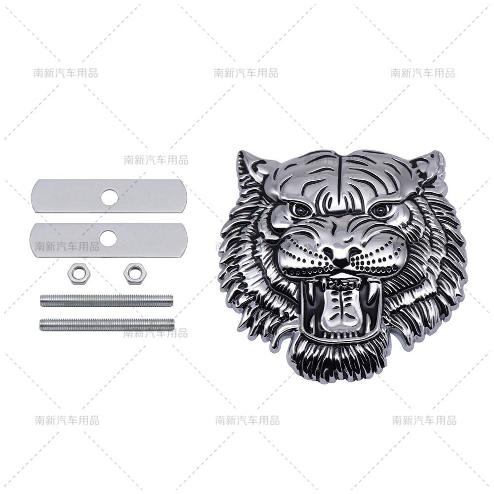 Emblema Metallico per Auto Testa di Tigre Adesivo Personalizzato per Modifica Fuoristrada Logo Decorativo per Griglia Carrozzeria Auto