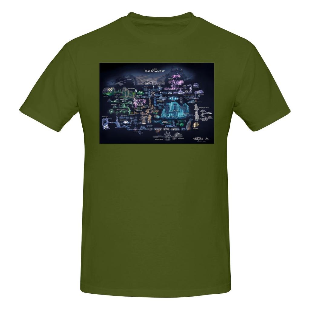Funny 8k Hollow Knight Map Unisexs Printed Tshirt Unisex T Shirtshirt Gym
