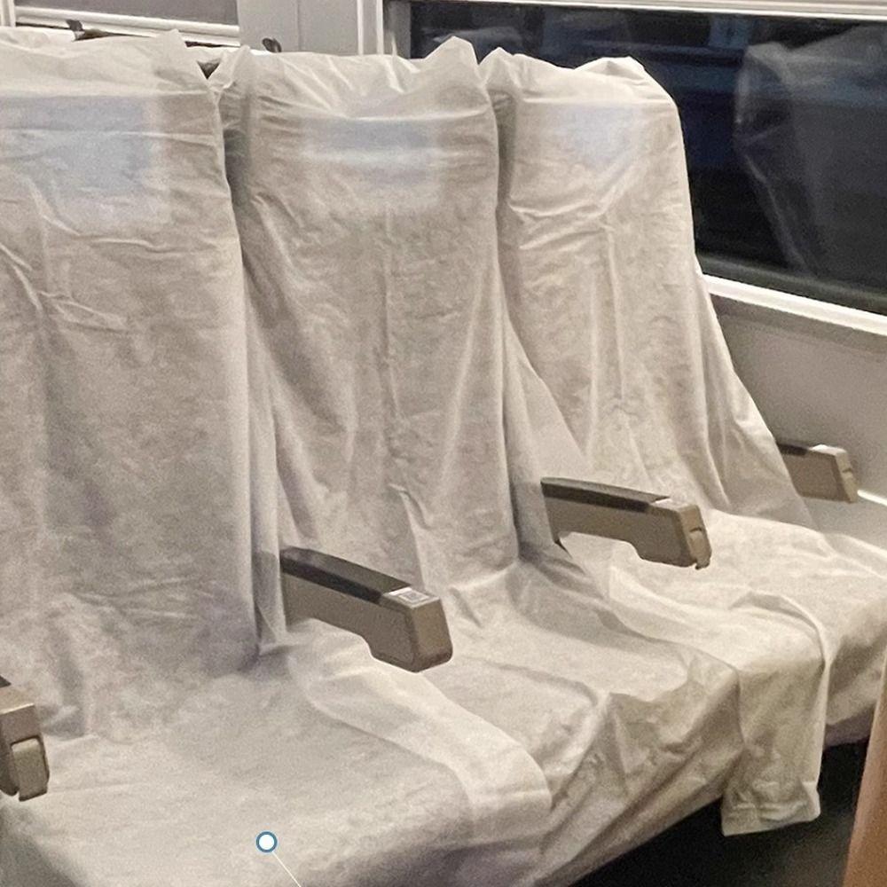 3 Set Non-woven Fabric Disposable Seat Cover with Armrest Covers Thickened Public Transport Chair Cover Single-Use Hygienic