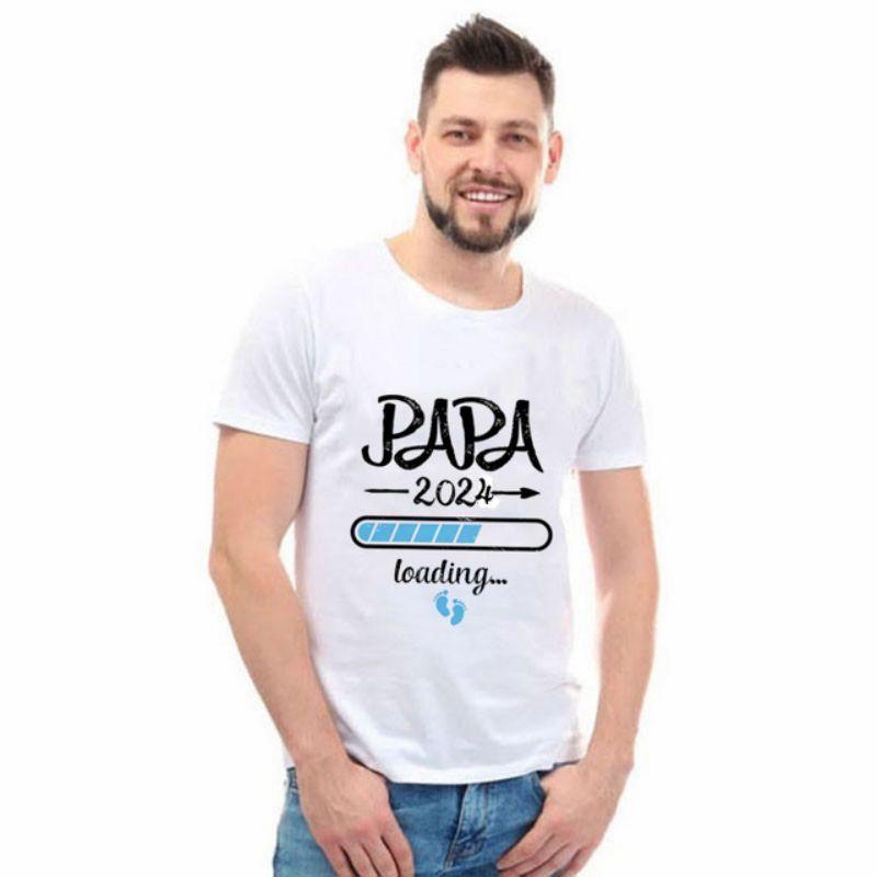 Vater-Urlaubsgeschenk Sommer Herren T-Shirt Persönlichkeit Kreative Urlaubsparty Hip Hop Mode Familie Kurzarm O-Ausschnitt Top