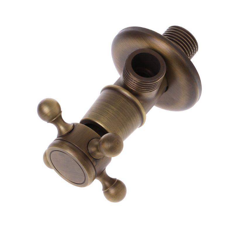 Starožitná mosaz pro trojúhelník pro ventil 1/2" ventily s vnějším závitem pro regulaci vody v koupelně