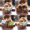 Capybara Plush Keychain Magnetic Pair Mini Stuffed Animal Gift For Kids Collectors