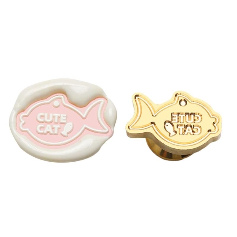 Cats Sealing Wax Stamp Pets Series Wax Seal Stamp Brass Head Dog Paws Seal Stamp for Scrapbooking Invitations Decoration