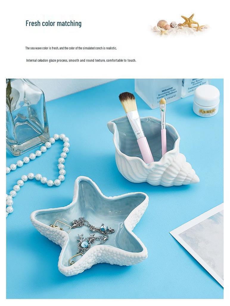 Elegant Cross-Border Jewelry Storage Tray for Earrings, Rings, and Bracelets – Cute Bedside Display