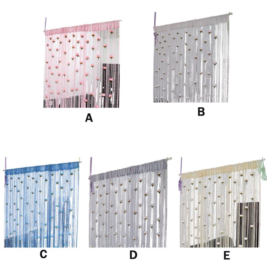 Privacy And Style Combined With Rose Thread Door Curtain Door Screens For Keeping Out Flies