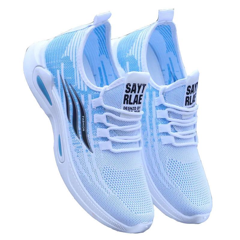 Mesh Single Shoes Spring New Thick Sole Lightweight and Breathable Men's Shoes Foreign Trade Simple Fashion Comfortable Sports Shoes Men