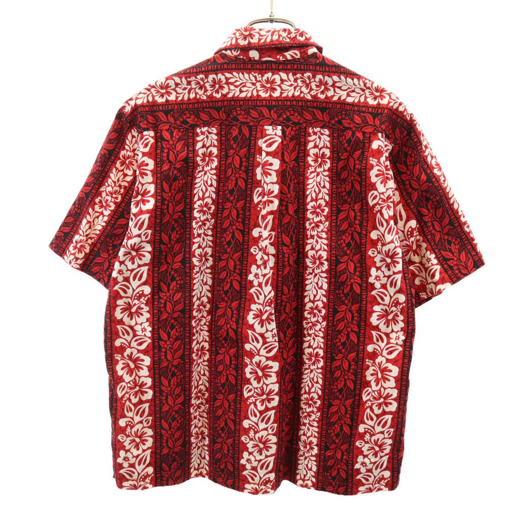T&L Muumuu Factory 80s 90s Old hibiscus pattern Short sleeve Aloha shirt Men's Used