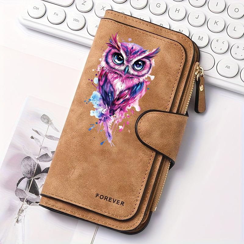 Butterfly Pattern Women Long Wallet Multifunctional Snap Coin Purse Cat Lover Birthday Gift Daily Commute Fun Design Holiday Present Outdoor Travel