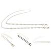 Faux Pearl Wear Resistance Eyeglass Chain Alloy Anti-lost Lightweight Sunglasses Chain Glass Accessories