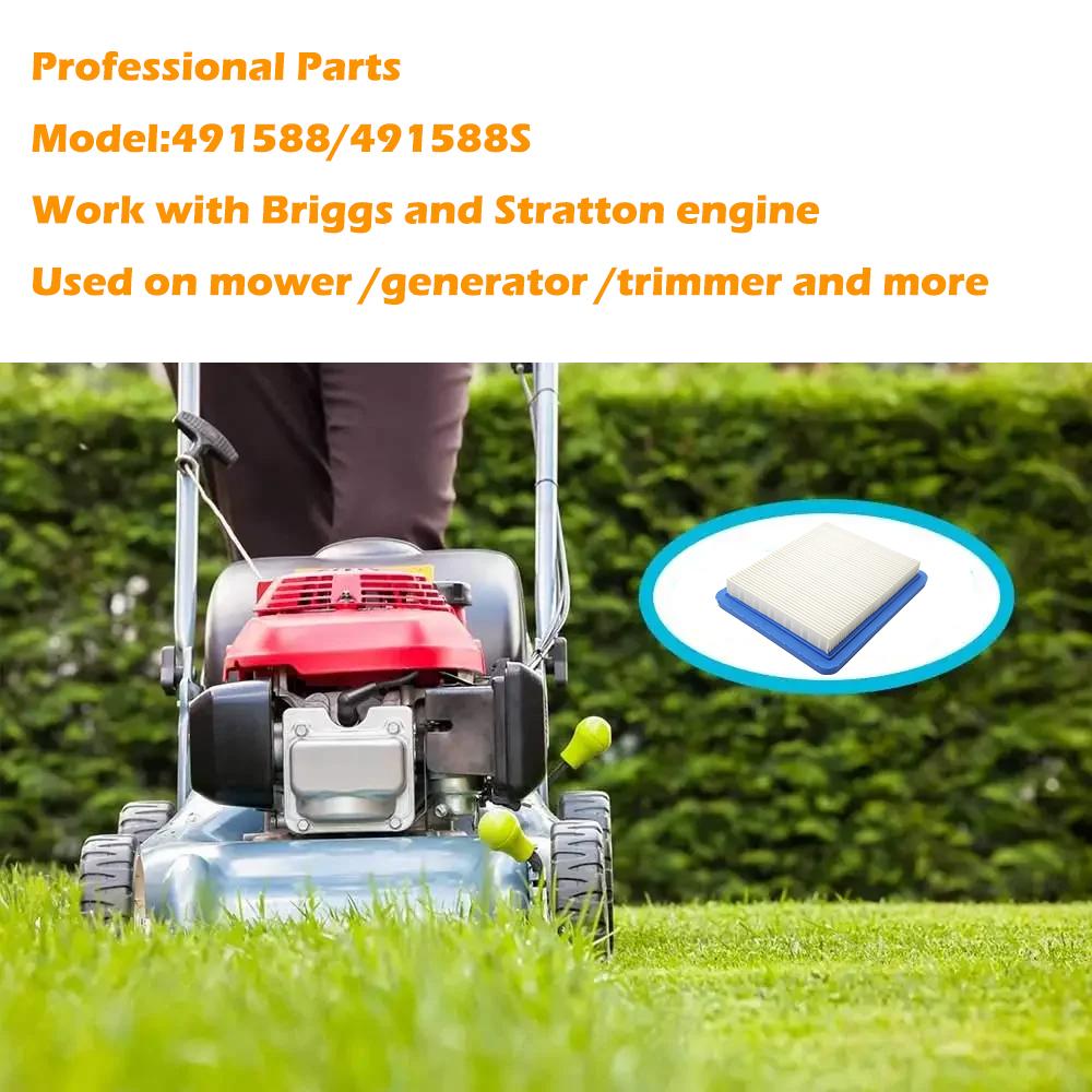 491588s Air Filter for Briggs and Stratton 491588 Toro 20332 Craftsman 3364 Premium Lawn Mower Air Cleaner