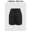 UR Men's Loose Fit Straight Leg Shorts with Half Elastic Waist
