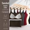 Women's Warm Self-Heating Vest with Fixed Cups - Double-Sided Brushed, Thick Slim Fit for Autumn/Winter