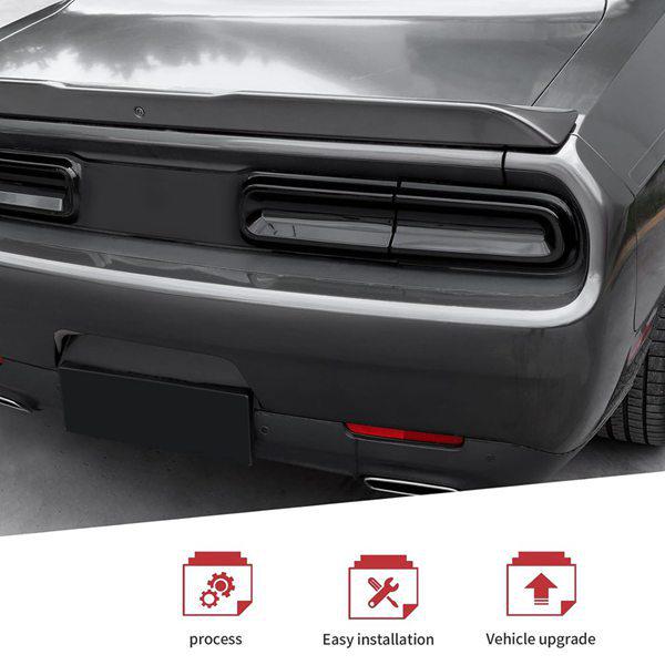 Tail Light Covers for 2015-2023 Dodge Challenger (4-Pack)