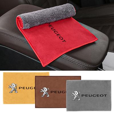 Car Wash Microfiber Towel Car Cleaning Drying Cloth Hemming Auto Care Cloth Wash Towel For Peugeot RCZ 208 3008 2008 206 207 307