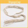 Bohemian Waist Rope Belt With Handwoven Cotton Linen For Beach And Casual Wear