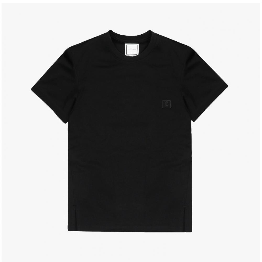 Wooyoungmi Herren Kurzarm City Grafik T-Shirt Logo hinten w253tS05 718b