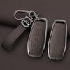 Zinc Alloy Genuine Leather Auto Smart Key Fob Cover Case Fit For Ford Fusion Mondeo Mustang F-150 Explorer Edge Auto Accessories