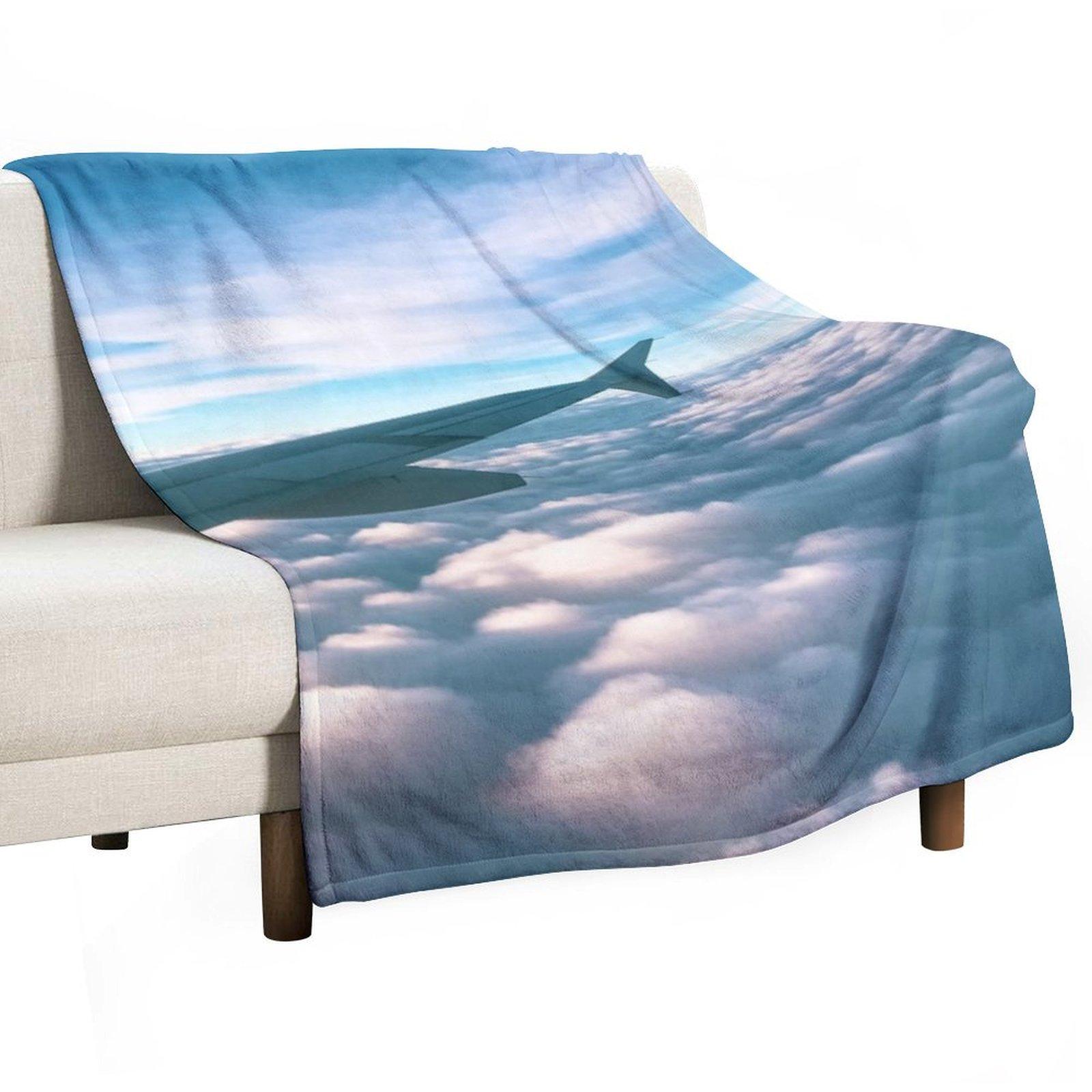 

Airplane Mode Throw Blanket blankets and throws Shaggy Luxury Designer Thermal Blankets 30x40in