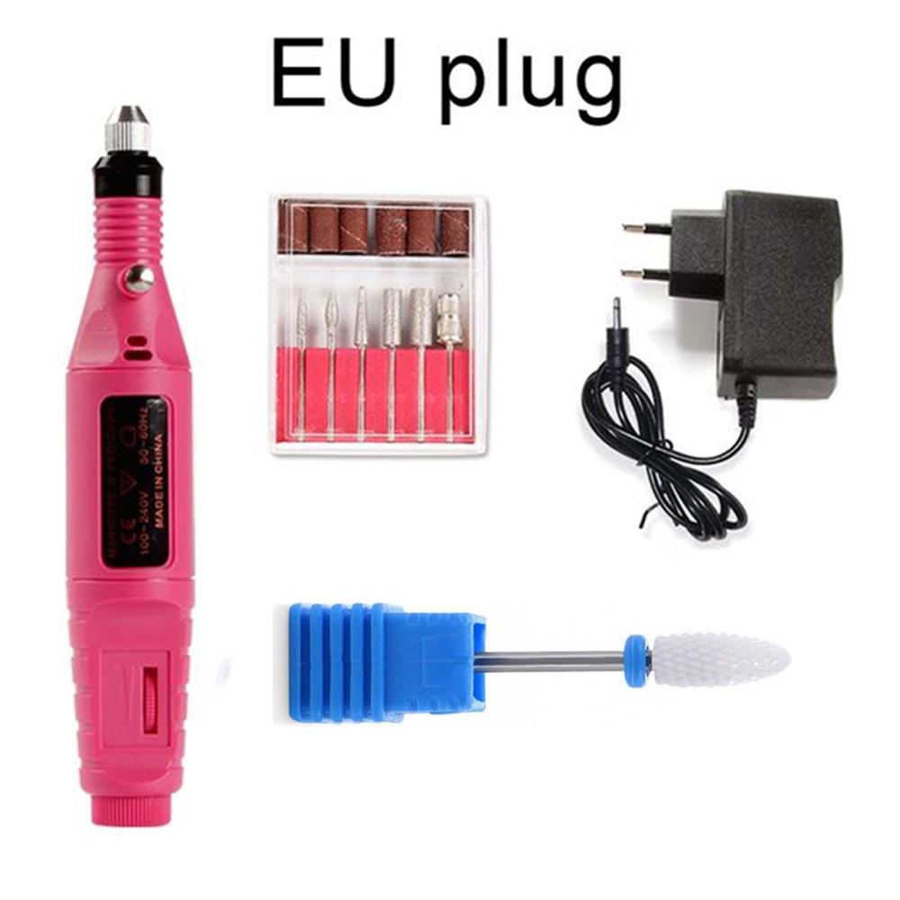 Professional Manicure Machine Electric Nail Drill Bits Pedicure Ceramic Cutter Gel Polish Remover Tool