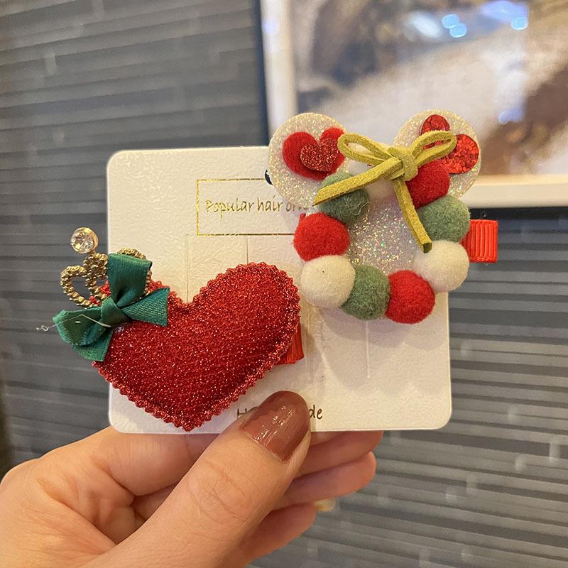 Weihnachts-Minnie-Haarspangen - Niedliche Cartoon-Accessoires für das Weihnachts-Verkleiden von Kindern