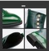Men's Large Size Brogue Chelsea Ankle Boots - Trendy British Casual Shoes
