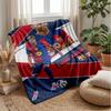 Lamine Yamal Custom Name Text Flannel Blanket Soccer Logo Personalized Fleece Throw Blanket Special Gift For Sofa Bedroom Home