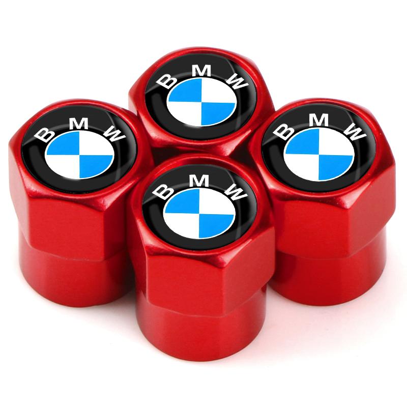 4PCS Car Wheel Tire Valve Cap Dust Protection Cover Accessories For BMW E46 E39 E90 E60 E36 F30 F10 E34 X5 E53 E30 M4 M5 X5 X6