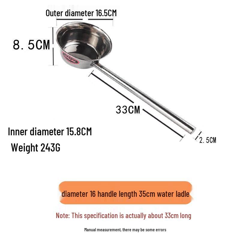 JingJingRS Stainless Steel Long-Handled Ladle