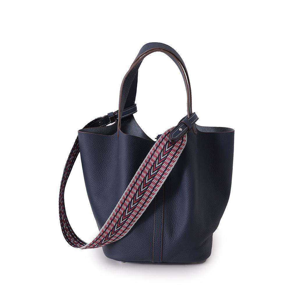 Full first layer togo cowhide women's handbag bag genuine leather vegetable basket bucket bag simple versatile bag