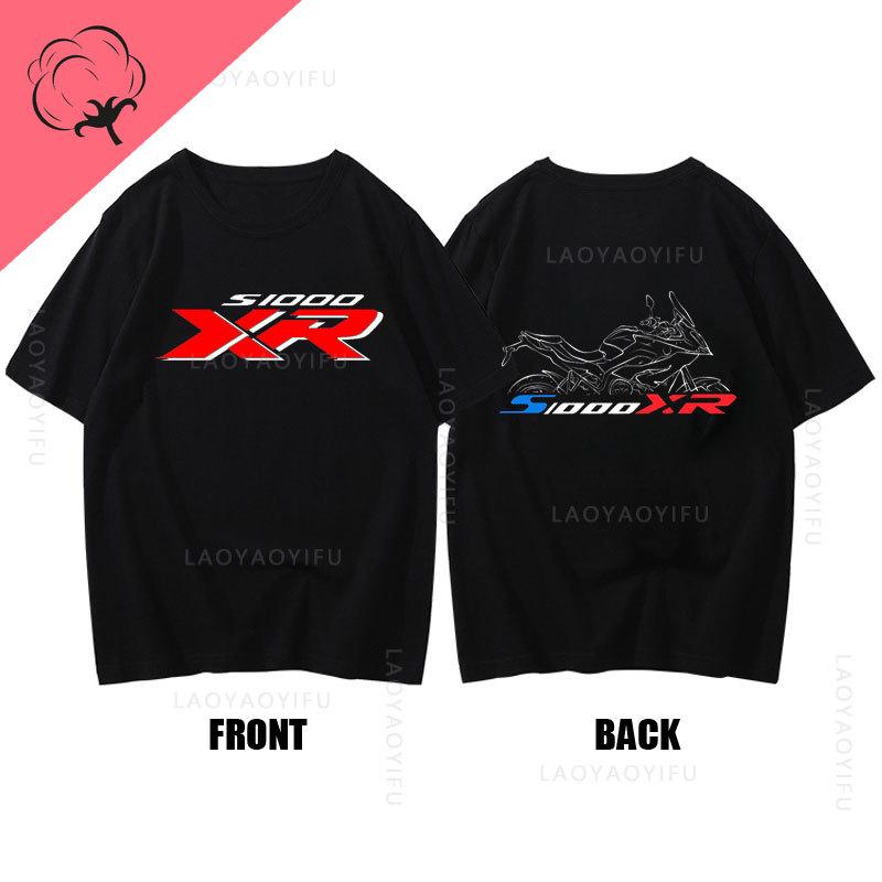 Motorrad S1000Xr Theme 100Cotton for Driver Motorcycle Fans Summer Fashion Men ONeck TShirt Hipster Male Tee Streetwear Top