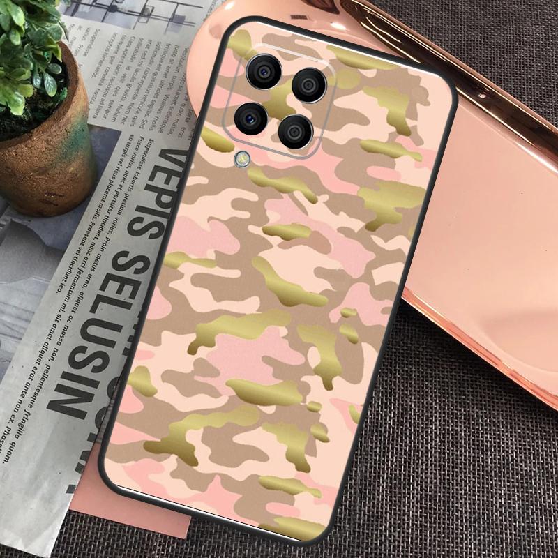 Camo Camouflage Pattern Case For Samsung Galaxy M15 M55 M13 M23 M33 M53 M31 M51 M14 M34 M54 M20 M30s M12 M32 M52