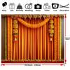 Indian Traditional Background Banner, with Marigoland Garland - Polyester Fiber, for Weddings, Birthdays and Parties