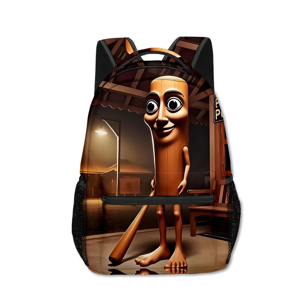 Fashion Novelty Cool Tungtungtung Student Bookbag Notebook Backpacks 3D Print Oxford Waterproof Boys/Girls Travel Backpacks