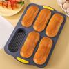 Kreative Hot Dog Brötchenform DIY Brot Gebäckform Leicht zu reinigen Toast Kuchenblech Backzubehör