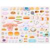 Sanrio Cinnamoroll Playable Sticker Set PVC Stickers and Paper Base Toy for Children Age 3 and Up