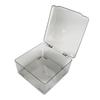 Cosmetic Storage   Box Containers with Hinged Lid Dust Proof Large Capacity Space Saving Clear Plastic Case