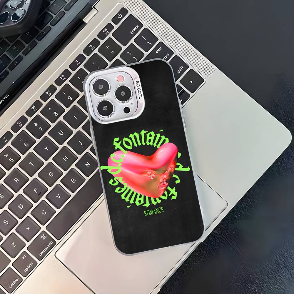 

Fontaines DC Romance Phone Case For iPhone 17,16,15,14,13,12,11,Pro,XS,Max,Plus,Mini,SE4,E White Matte Shockproof Cover iPhone12
